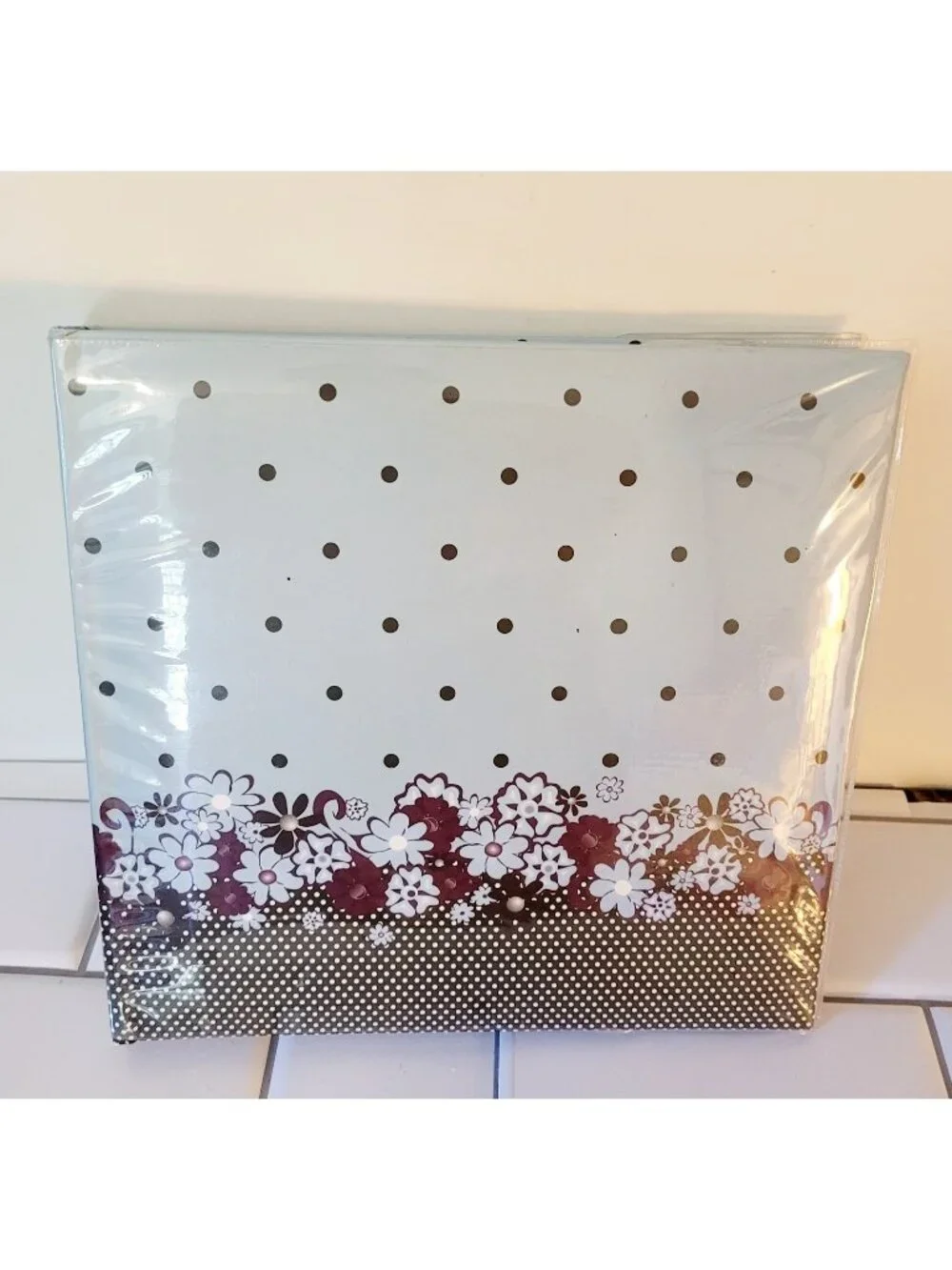 200 Pocket Printed Polka Dot Buds Design Photo Album 4 by 6-Inch Photo Prints